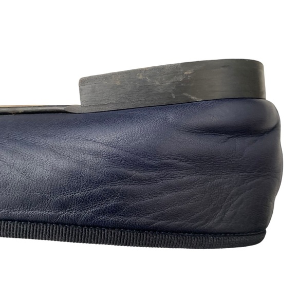 Chanel Navy Blue Leather Ballet Flats Size 37 - Picture 16 of 16